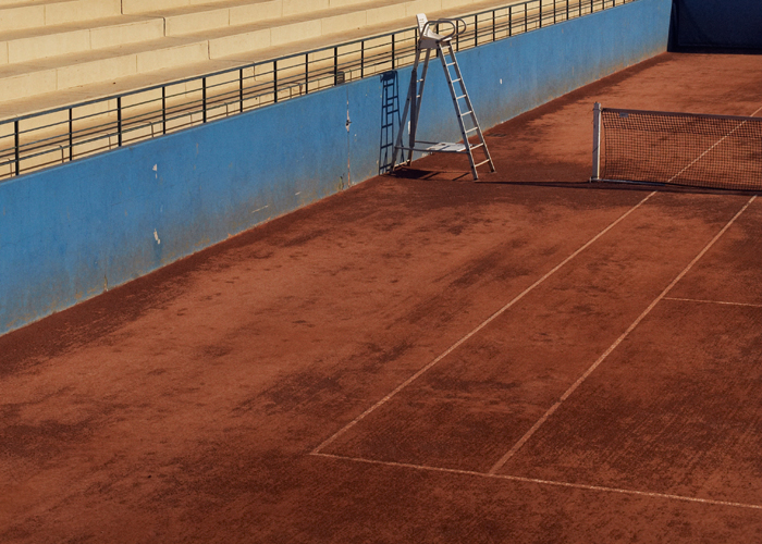 IN FRONT OF US: AT THE TENNIS COURT IN NICE